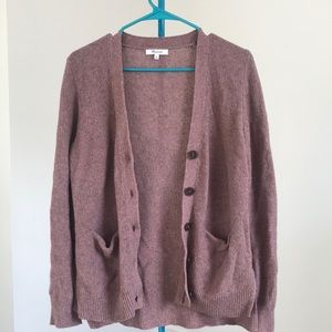 Madewell Pink Lightweight Cardigan